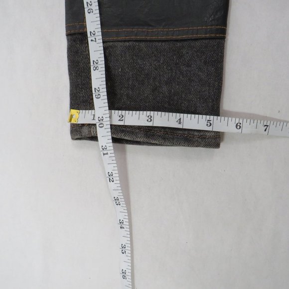 Cottage Craft Denim & Leather Pants - Picture 8 of 8